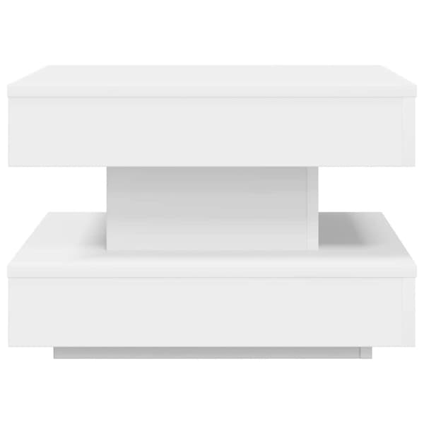 Soffbord 360 grader vridbart vit 50x50x34,5 cm