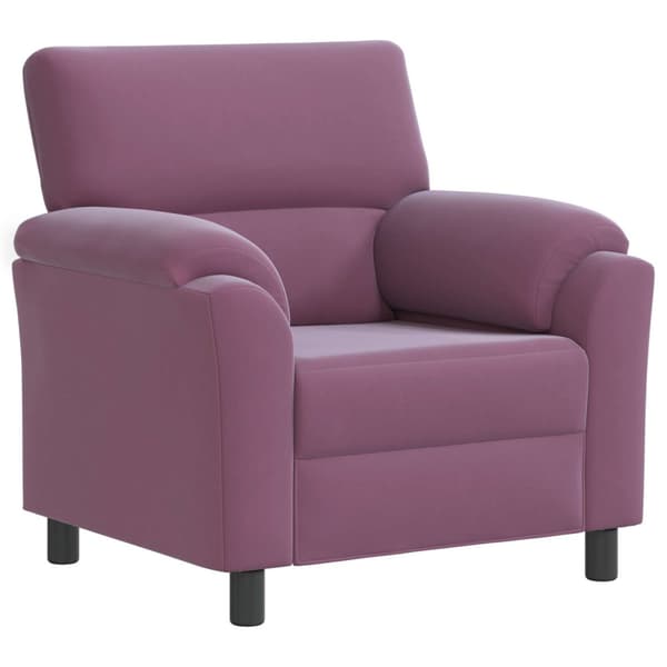 Soffset 3 st Lila Sammet