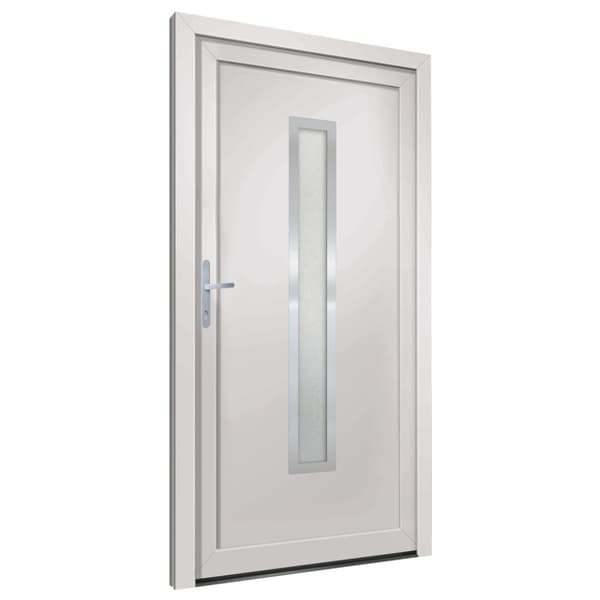 Ytterdörr vit 98x208 cm PVC