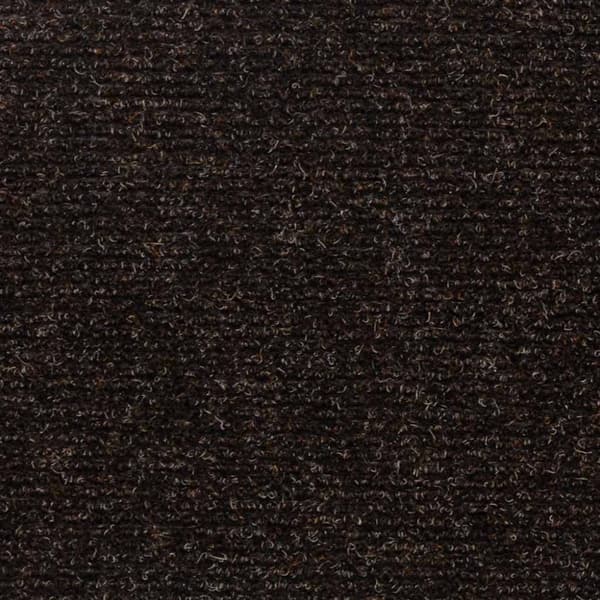 Trappmattor självhäftande 30 st 76x20 cm mörkbruna rektangulära