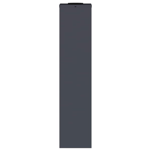 Solcell LED-vägbelysning 2 pcs Antracit Kallvalsat stål