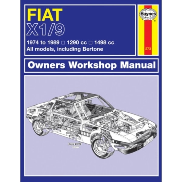 Fiat X1/9 (74 - 89) Haynes Repair Manual (häftad, eng)