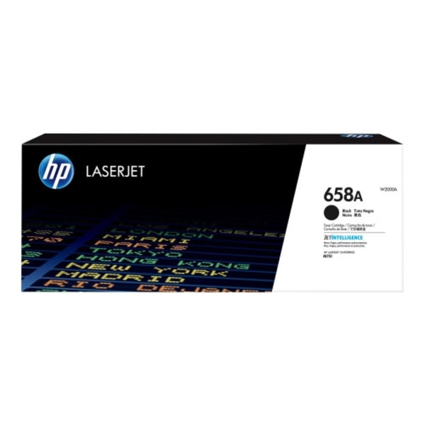 HP 658A - svart - original - LaserJet - tonerkassett (W2000A)