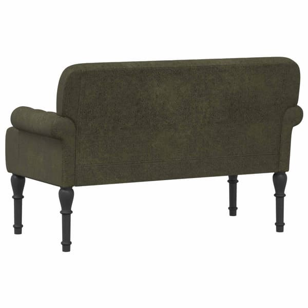 Loveseat med knapprapport Armégrön 120 x 65 x 78 cm