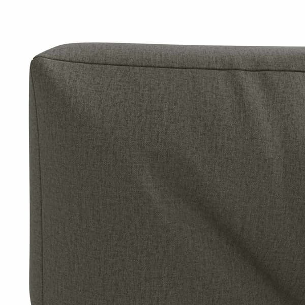 Pallryggkudde VIANEN 100% Polyester Antracit 120 x 50 x 12 cm