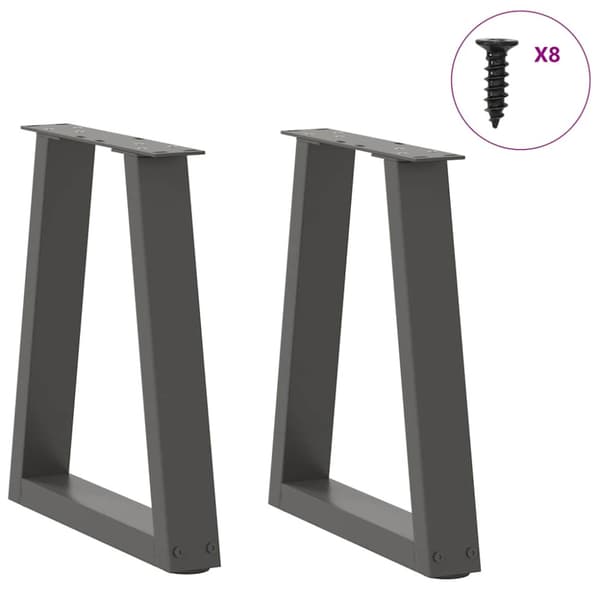 Soffbordsben V-formade 2 st antracit 28x(42-43,3) cm stål