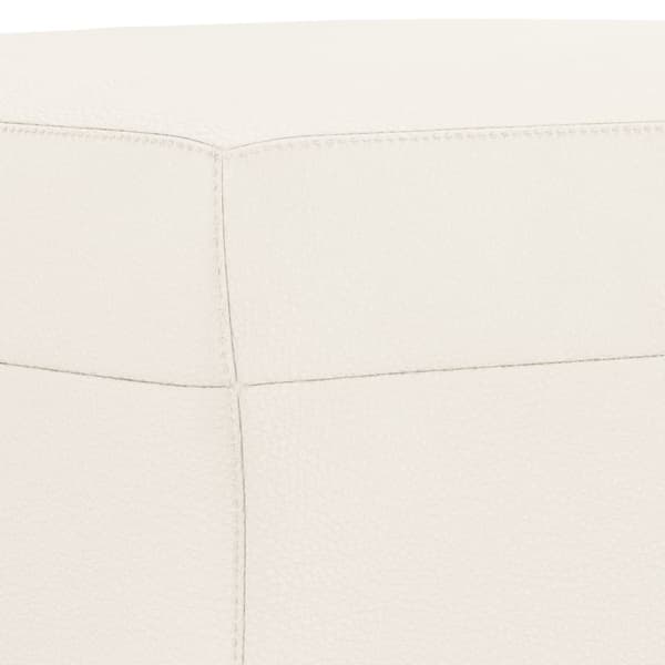 Fotpall gräddvit 60x50x41 cm konstläder
