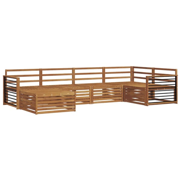 Utomhussoffset 6 pcs Naturfärg