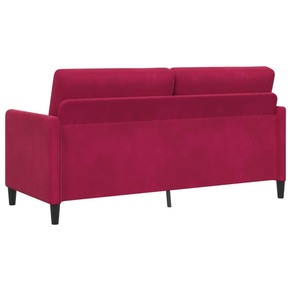 Soffgrupp med förvaring 2 st Vinröd Polyester