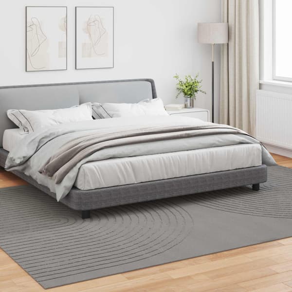 Områdesmattor Rektangulär GALATI Grå 280 x 200 cm Polyester