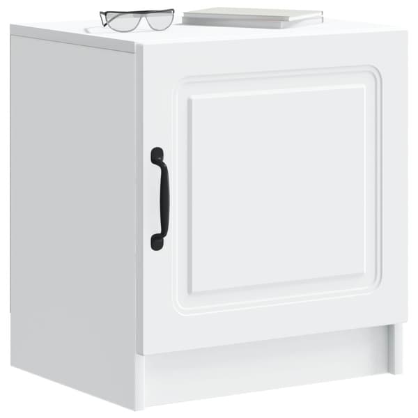 Nattduksbord Vit 43 x 34,5 x 47 cm Konstruerat trä