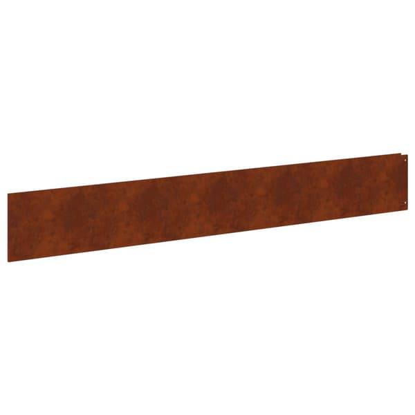 Kant för gräsmatta 30 pcs 100 x 15 cm Stål Rostig