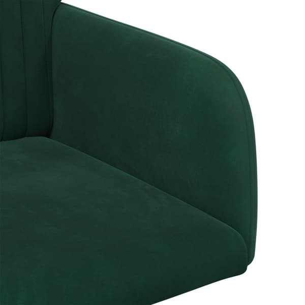 Matstolar 6 pcs Sammet Mörkgrön 55 x 50 x 84 cm