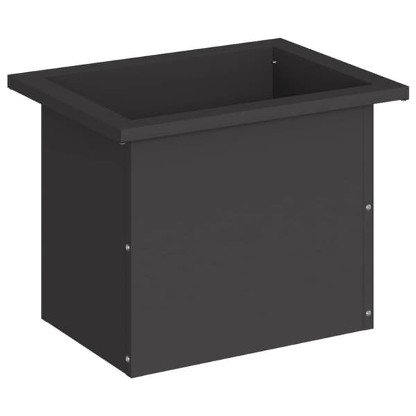 Odlingslåda med LED Svart 30 x 40 x 30 cm Stål
