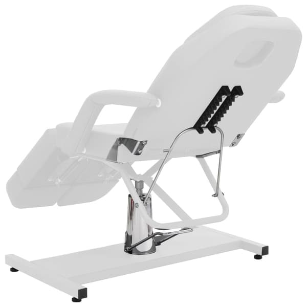 Behandlingsstol konstläder vit 180x62x78 cm