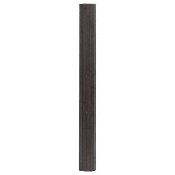 Matta rektangulär mörkbrun 100x200 cm bambu
