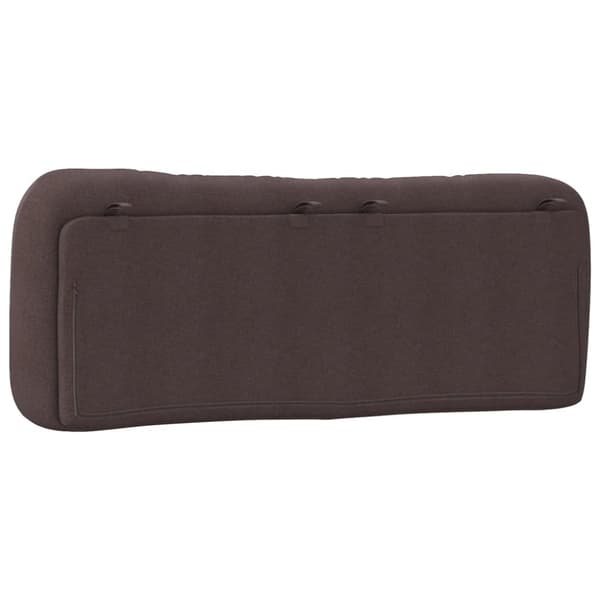 Headboard Cushion "Hvar" Dark Brown 120 cm Fabric