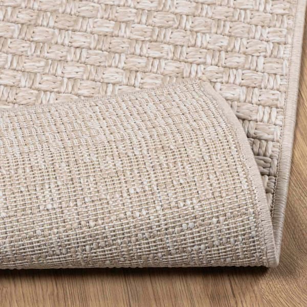 Områdesmattor Rektangulär FARO Kräm 170 x 120 cm Polyester