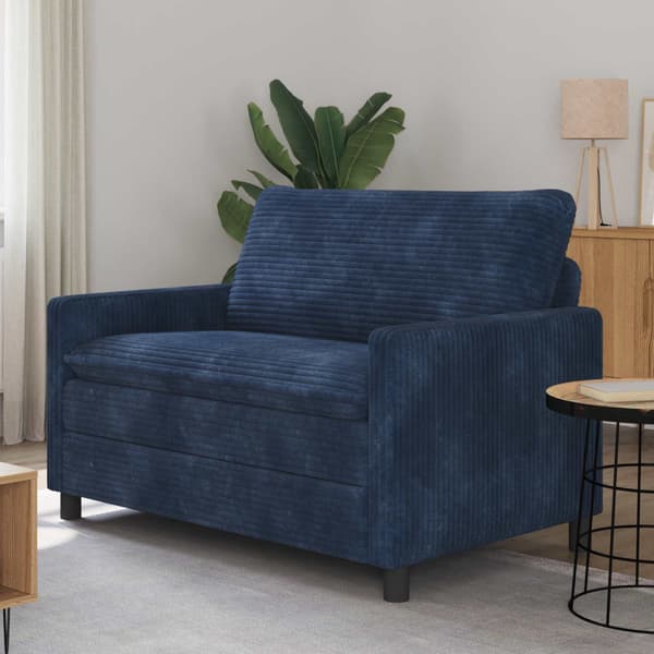 Soffa Mörkblå 126 x 81 x 87,5 cm Polyester
