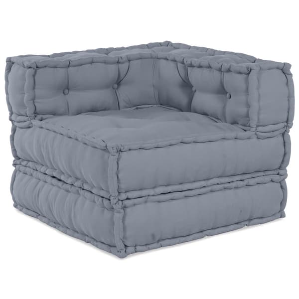 Modulsofa enhet 3 pcs Grå Tyg