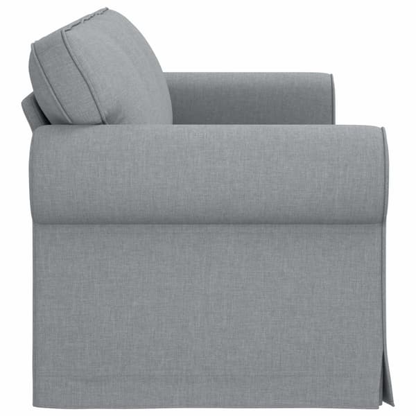 Soffa Ljusgrå 215 x 82 x 80 cm tyg
