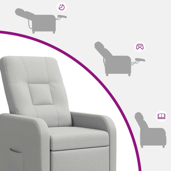 Recliner Moln Grå Tyg
