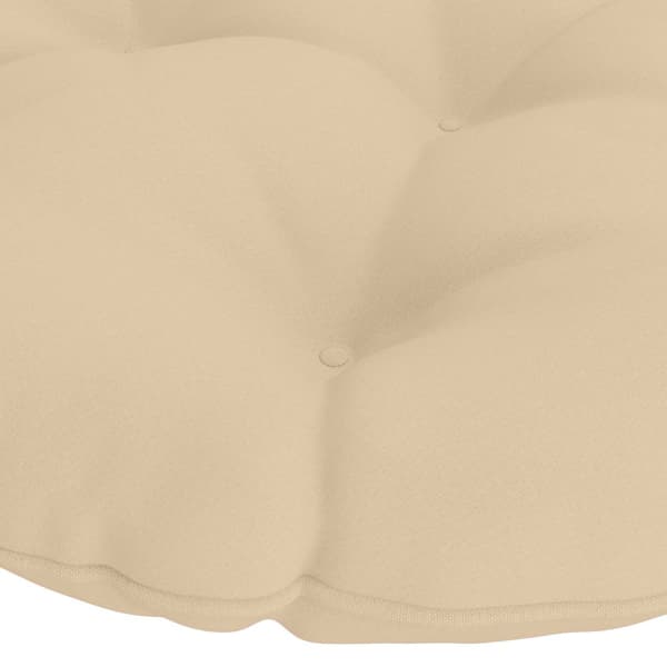 Hängstolskudde VIANEN 100% Polyester Gräddvit Ø 60 x 10 cm