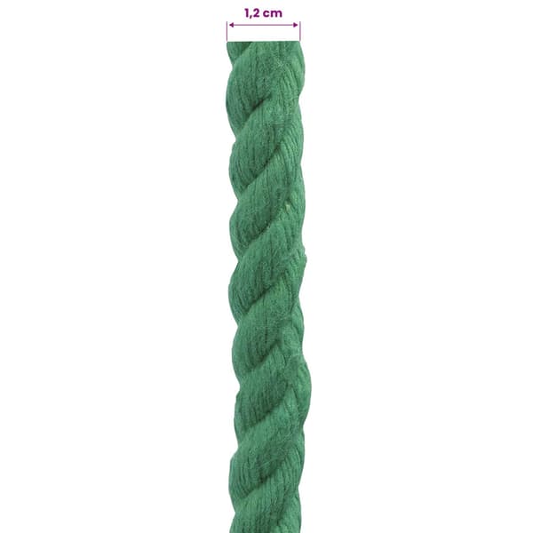 Rep Grön 1,2 x 1,2 x 10000 cm Bomull