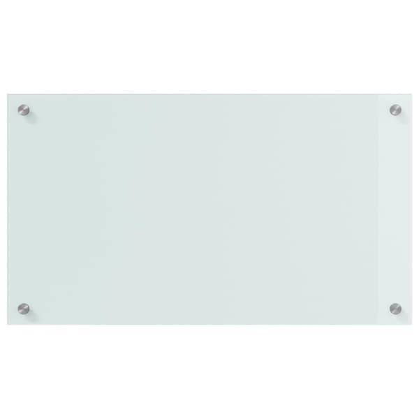 Köksskydd 2 pcs Vit 70 x 40 cm härdat glas