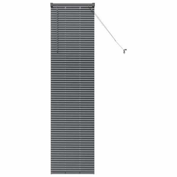 Persienner Mörkgrå 175 x 45 cm Aluminium
