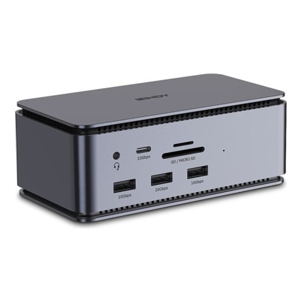 LINDY DST-Pro - dockningsstation - USB-C - HDMI, DP, USB-C - 10GbE, 1GbE