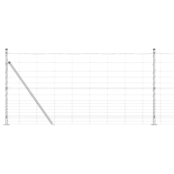 Stängselstolpe Galvaniserad 50 x 1,2 m Stål