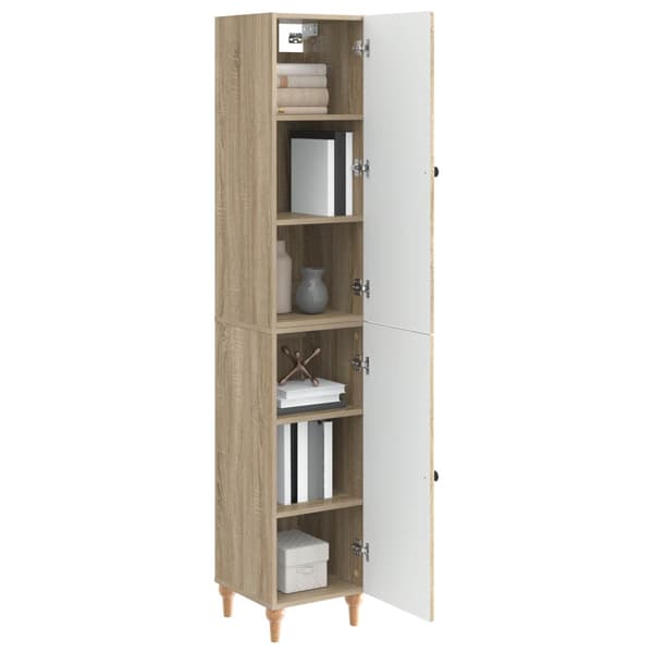 Skåpset 2 pcs Sonoma-ek Konstruerat trä