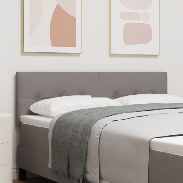 Sänggavel Med Knappar Taupe 160 cm Tyg