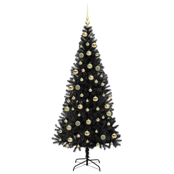 Julgran Svart 210 cm PVC