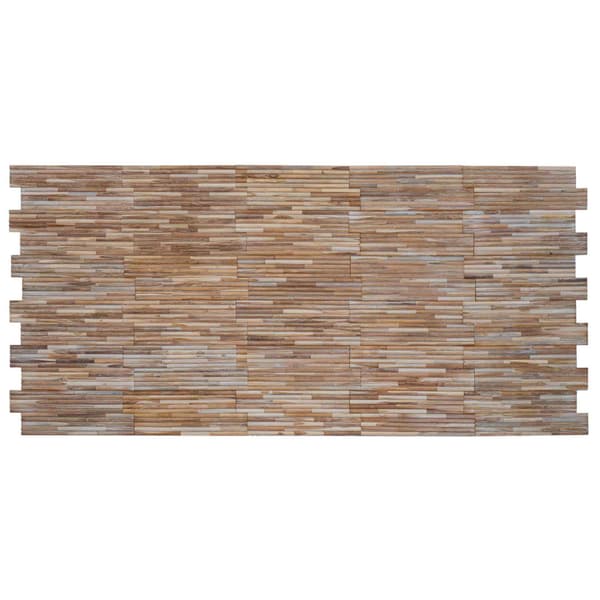 Väggpanel 10 st Naturlig 55 x 20 x 2 cm