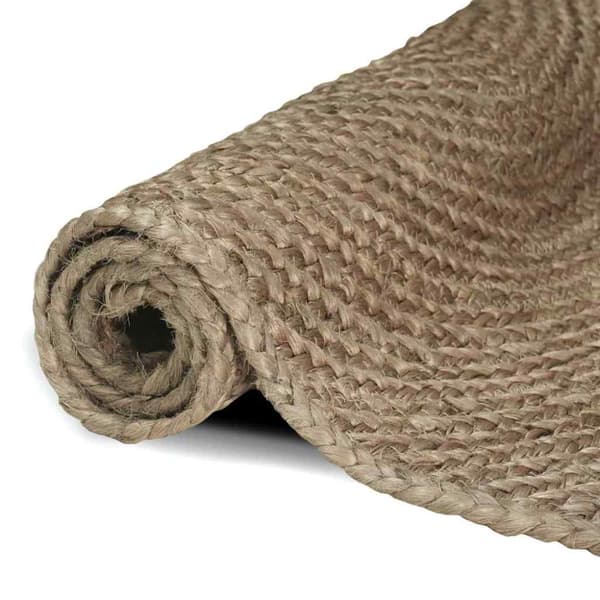Områdesmattor Rektangulär Grå 60 x 400 cm Jute