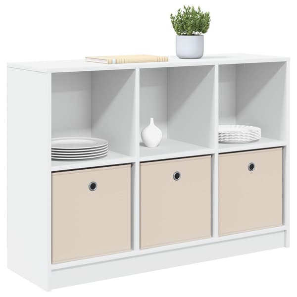 Sideboard med låda Vit 102 x 32 x 73,5 cm