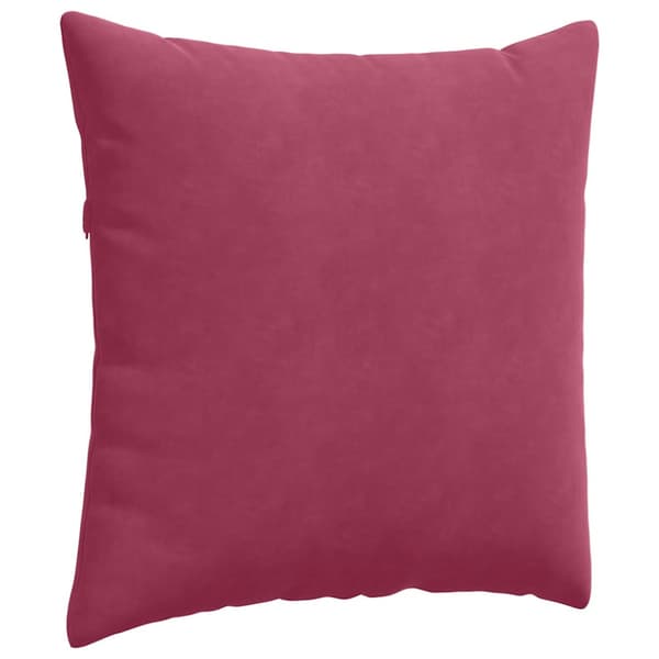 Sofakuddar 2 pcs Vinröd 80 x 80 cm Kordread tyg