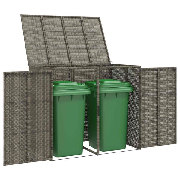 Avfallshink Box 2 pcs Grå 130 x 80 x 115 cm polyeten
