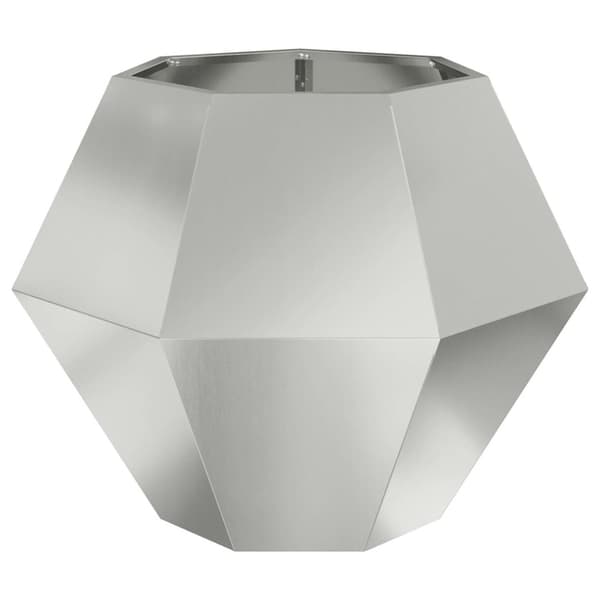 Planteringskärl Silver 75 x 75 x 60 cm Galvaniserat Stål