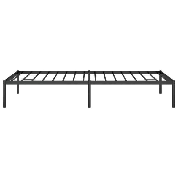 Sängram metall svart 90x190 cm