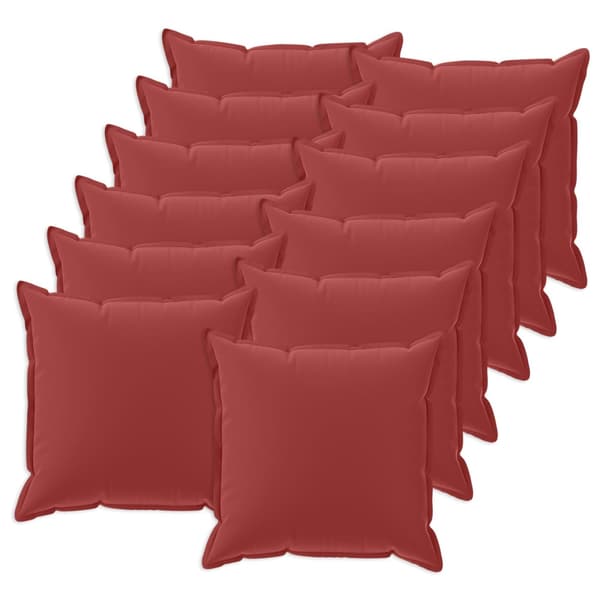Kudde med kudde HOUTEN 12 st Vinröd Polyester