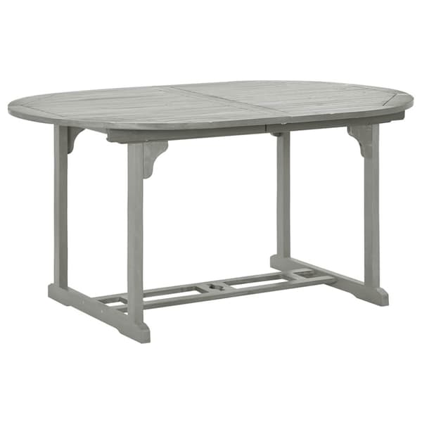 Trädgårdsbord grå 200x100x75 cm massivt akaciaträ