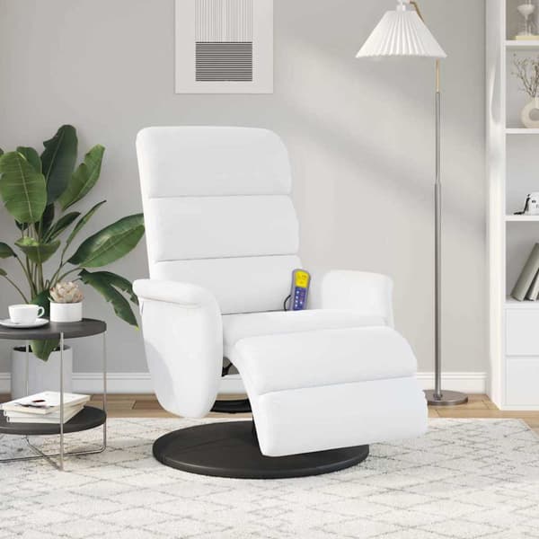 Reclinerfåtölj Vit PU