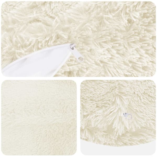 Kudde med kudde HEERLEN 6 st Vit PV Fleece