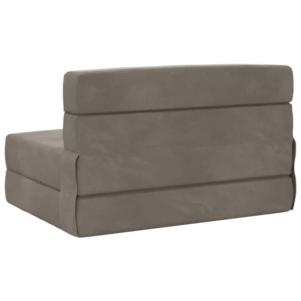 Fällbar Soffbed Ljusgrå 70 x 72 x 60 cm Tyg