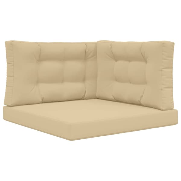 Utomhus Soffa Kudde 3 pcs Beige Polyester