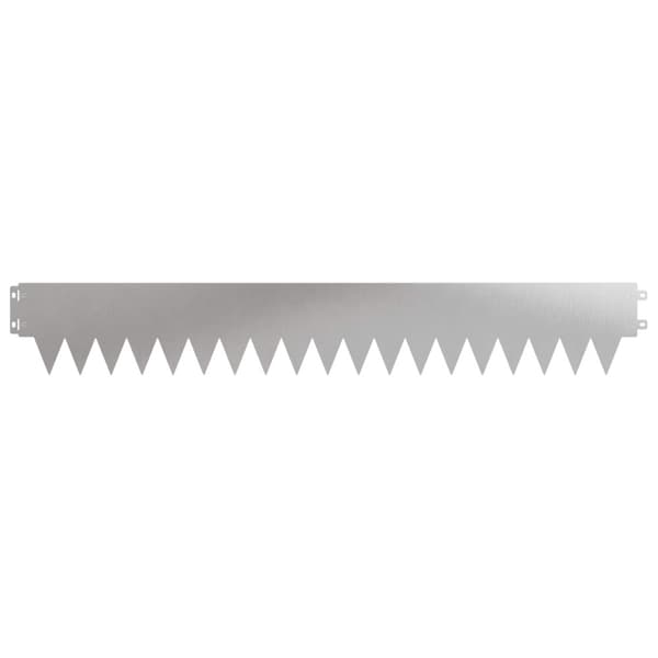 Kant för gräsmatta 50 pcs 103 x 15 cm metall Silver