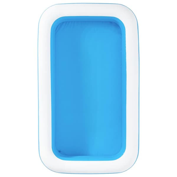 Bestway Uppblåsbar swimmingpool 305 x 183 x 46 cm Rektangulär för Blå